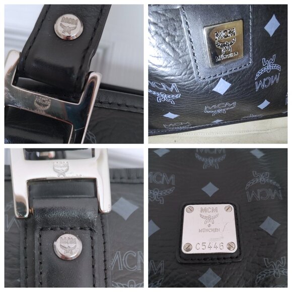 MCM Visetos leather tote w/COA EUC - Picture 2 of 9